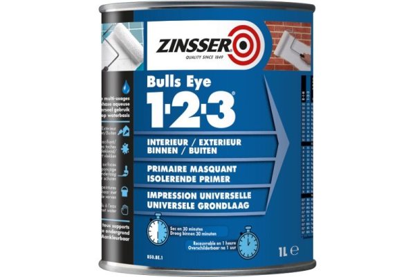 Zinsser – Bulls Eye 1-2-3 Primer – 1 liter
