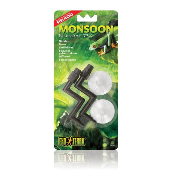 Exo Terra Monsoon Nozzles, spray nozzles for Exo Terra Monsoon watering systems, pack of 2