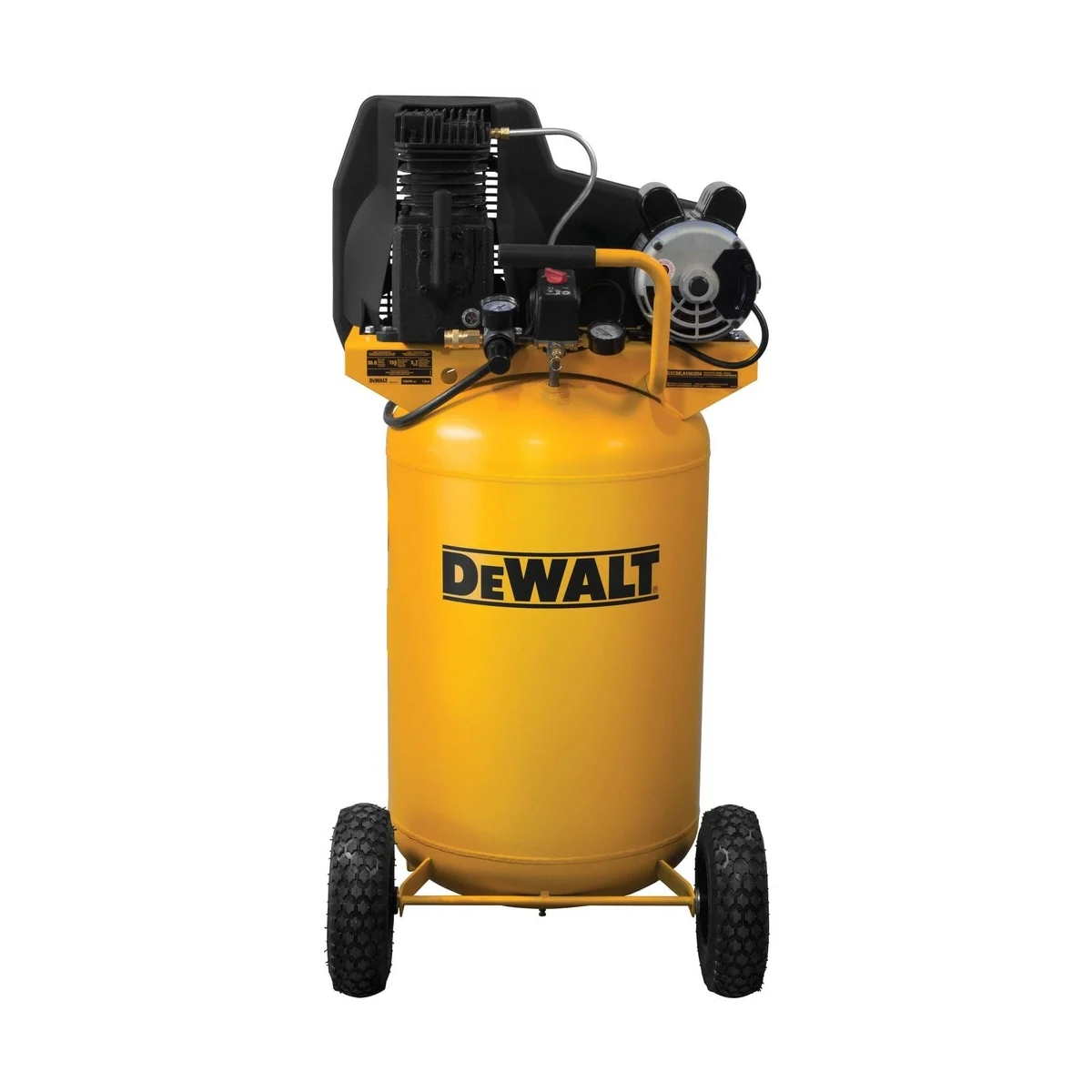 DEWALT Portable Compressor: Splash Lubricated/Synthetic Oil, 30 gal, Vertical, 1.9 hp, 120V AC
