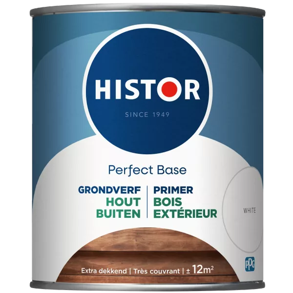 Histor Perfect Base grondverf mat wit 750ml