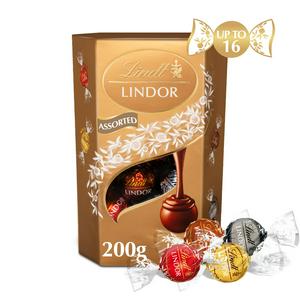 Lindt LINDOR Assorted Chocolate Truffles Box 200g