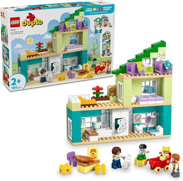 3-in-1 modern woonhuis met figuren