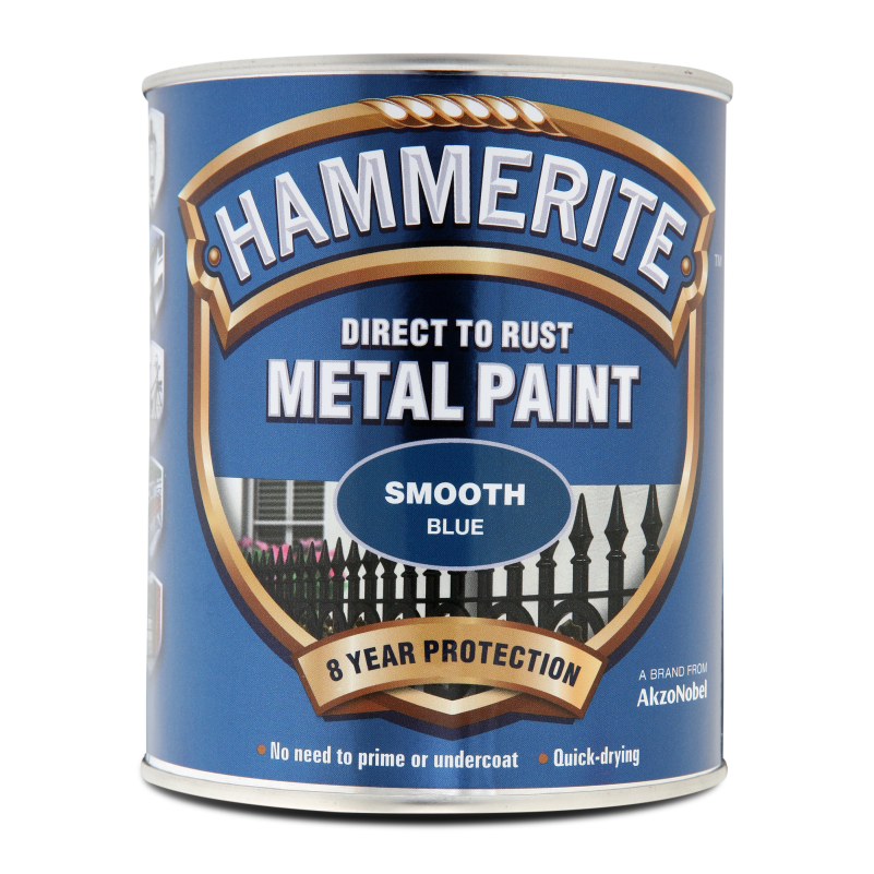 Hammerite Metal Smooth Paint - Blue - 750ml