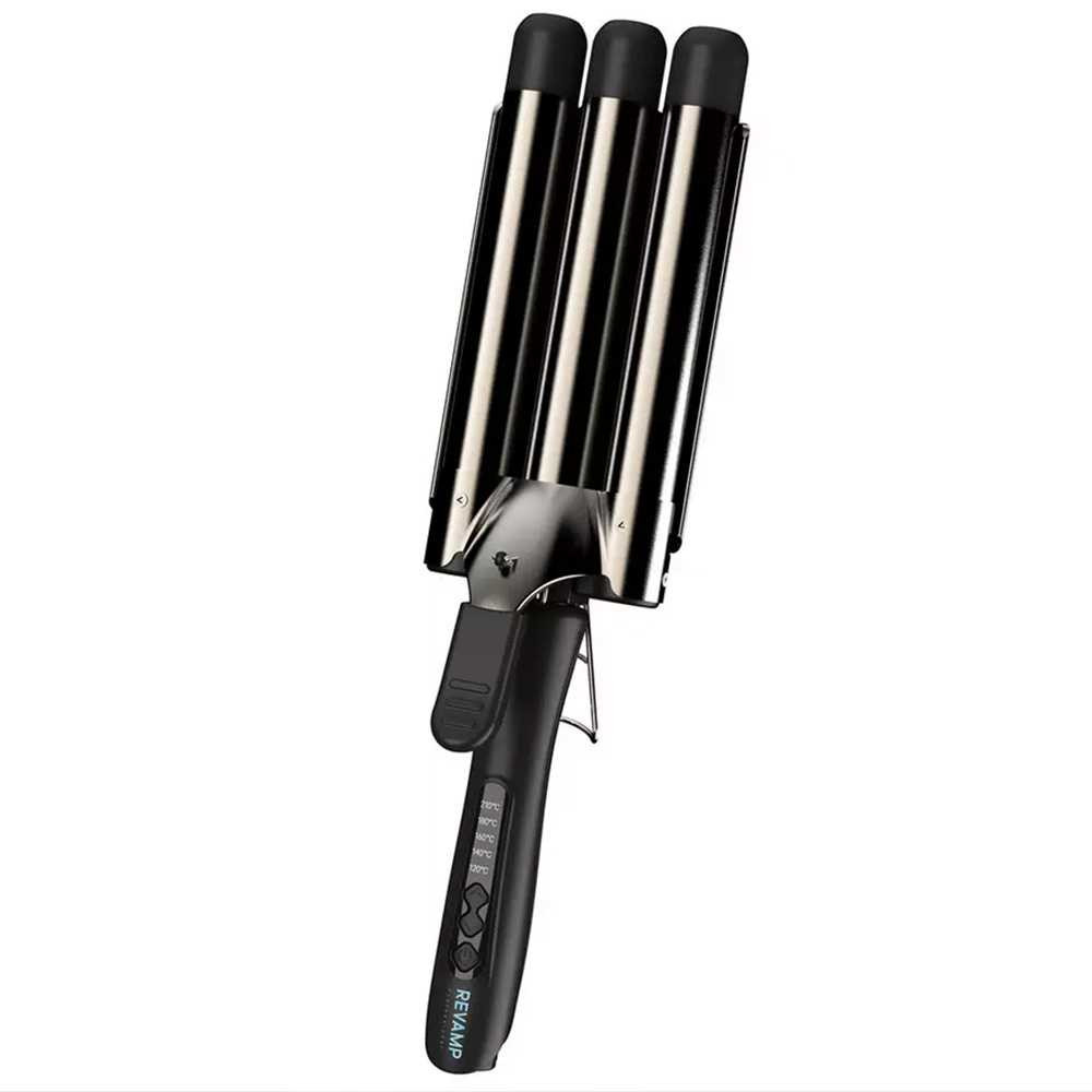 REVAMP Deep Beach Professional Ceramic Waver - Black