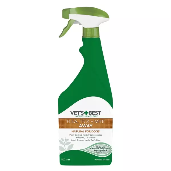 Vet's Best Flea, Tick and Mite Away Spray For Dogs 500ml