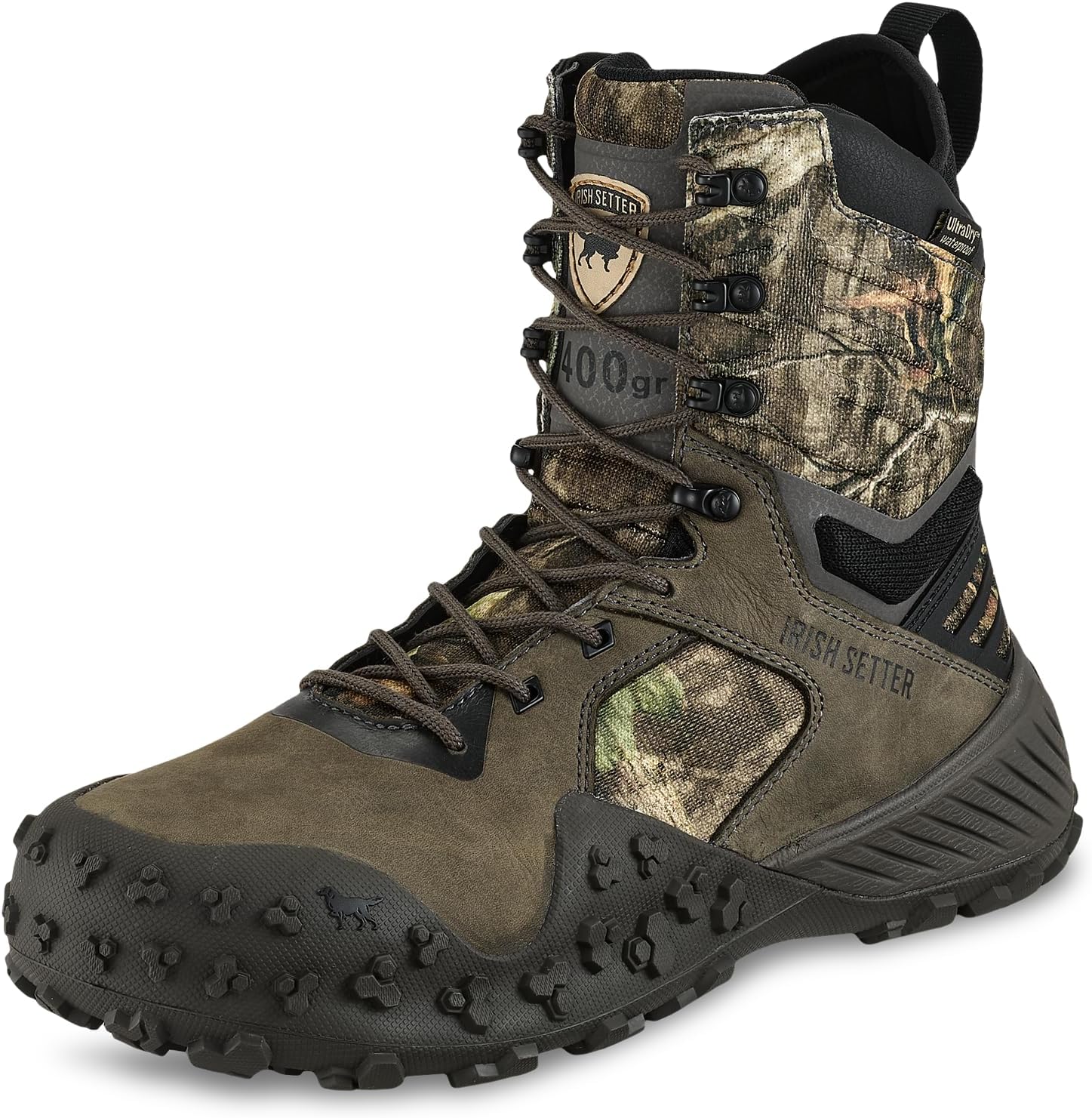 Men's Irish Setter VaprTrek™ 8-inch Waterproof Leather Insulated Mossy Oak® Camo Boot