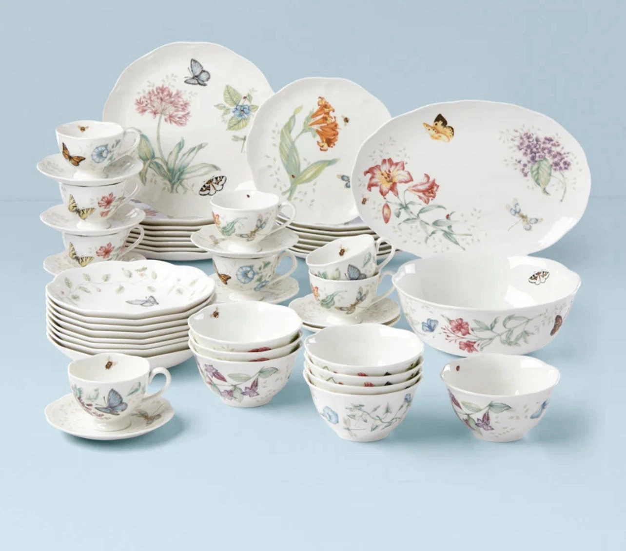 Butterfly Meadow 50-Piece Dinnerware Set
