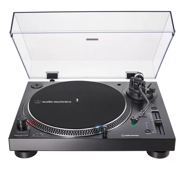 Audio-Technica AT-LP120XUSB-WB Direct-Drive Record Player (Analog & USB) - White and Bronze