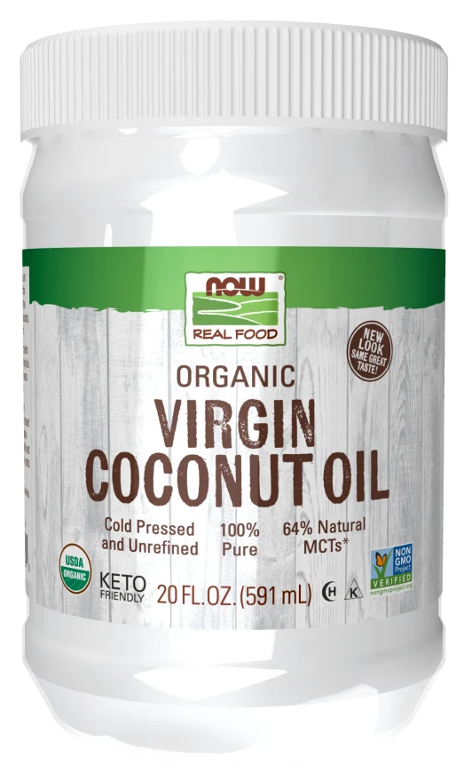 NOW Real Food Virgin Coconut Cooking Oil, Organic