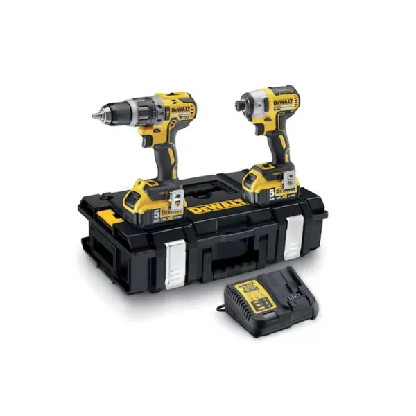 DeWalt DCK266P2-GB DCK266P2 XR Brushless Twin Pack 18V 2 x 5.0Ah Li-ion