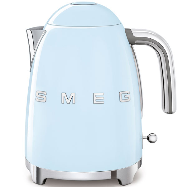 Retro-Style Electric Kettle (7 Cups) - Pastel Blue