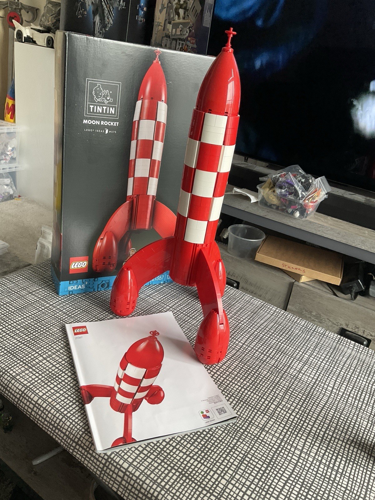 LEGO Ideas Tintin Moon Rocket Model Kit