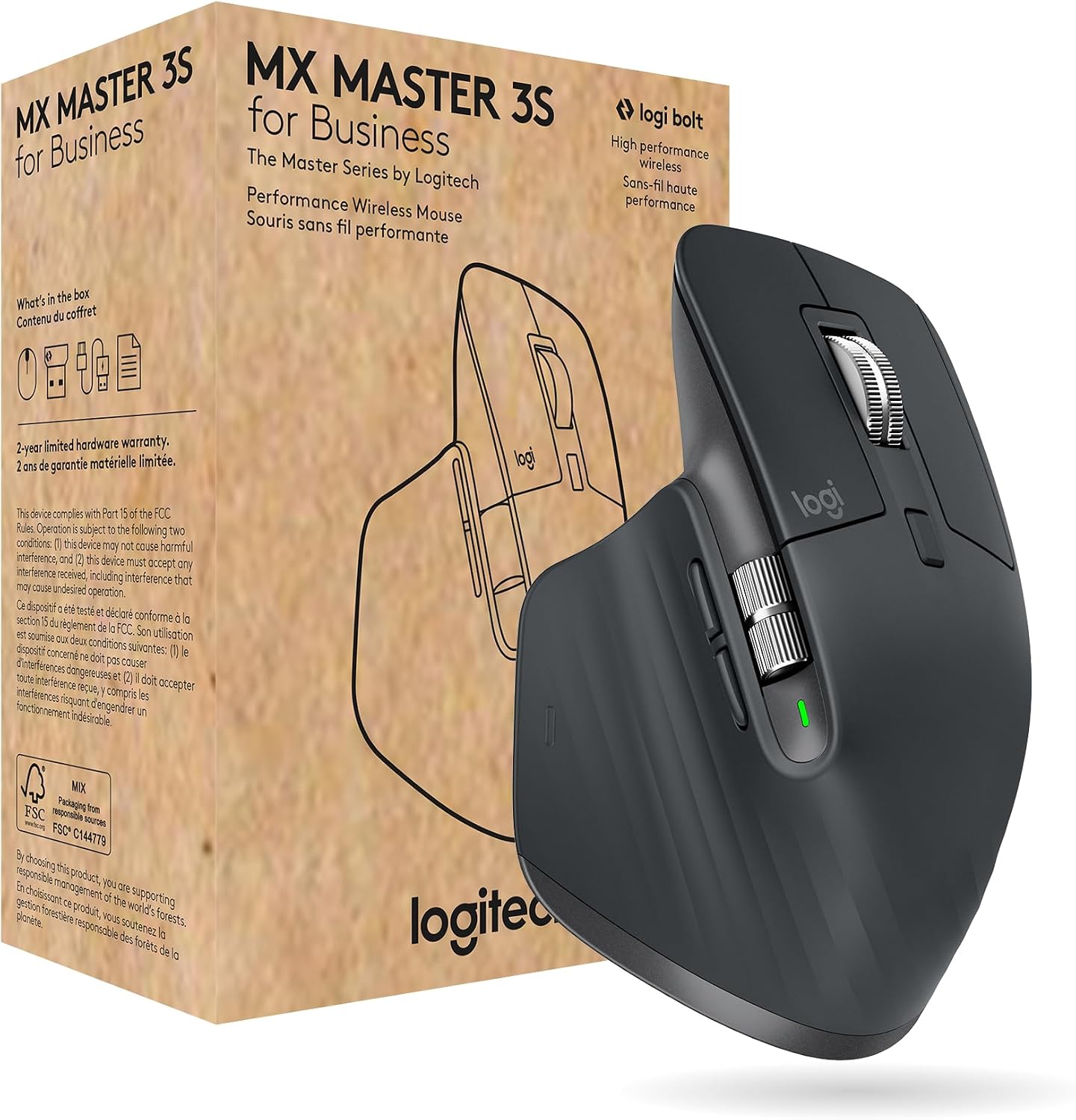 Logitech MX Master 3S Graphite f.B.