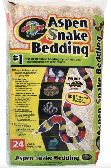 Zoo Med Aspen Snake Bedding Tan 24 qt