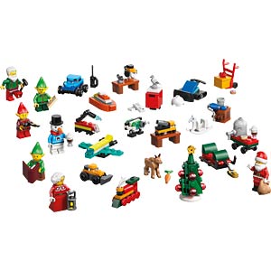 LEGO City Adventskalender 2026 - Werkplaats van de Kerstman Speelgoed voor Kinderen met Kerstfiguren van Kerstvrouw, 3 Elfen, Sneeuwpop en Meer - Cadeau voor Meisjes en Jongens vanaf 5 Jaar - 60510