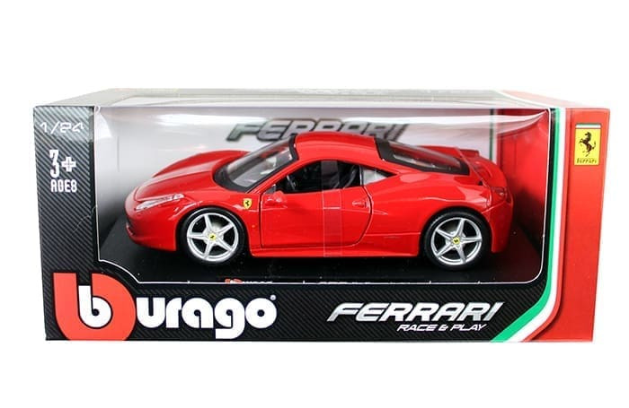 Ferrari 458 Italia Red 1/24 Diecast Model Car by Bburago