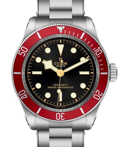 Tudor Black Bay 41mm, Steel, Black Dial, Red Bezel