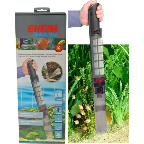 Aquarium benodigdheden vuilzuiger Quick Vac Pro, (Inclusief: batterijen)
