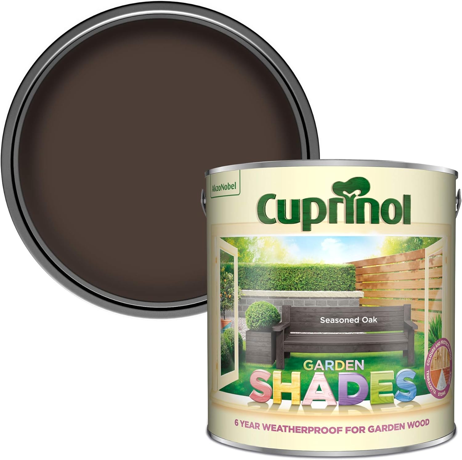 Cuprinol Garden Shades Furniture Paint - Seasoned Oak - 2.5L