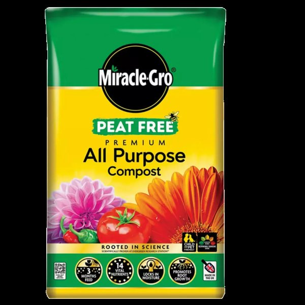 Miracle-Gro All Purpose Peat Free Compost 50L