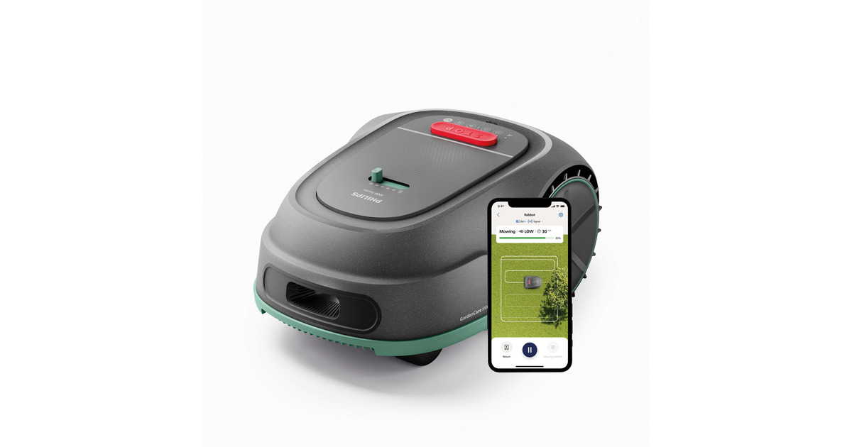 Philips RSL3000/10 - Robotic Mower - 1000 m² - Includes battery|Includes charger