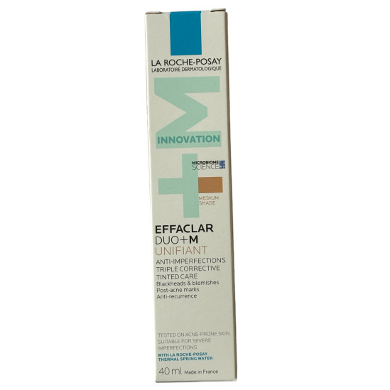 La Roche-Posay Effaclar DUO +M Unifiant Medium Dagcrème 40ml – Egaliserende Verzorging voor de Acne-gevoelige Huid
