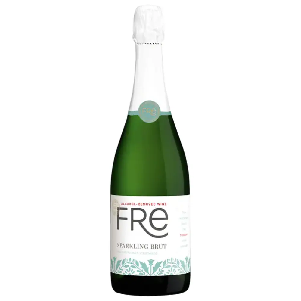 FRE Sparkling Brut California Wine, Alcohol-Removed, 750 ml Glass Bottle, Non-Alcoholic
