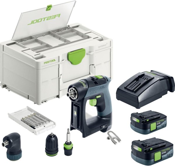 Festool CXS LI 2.5 cordless drill set 10.8V 2.5Ah Li-ion