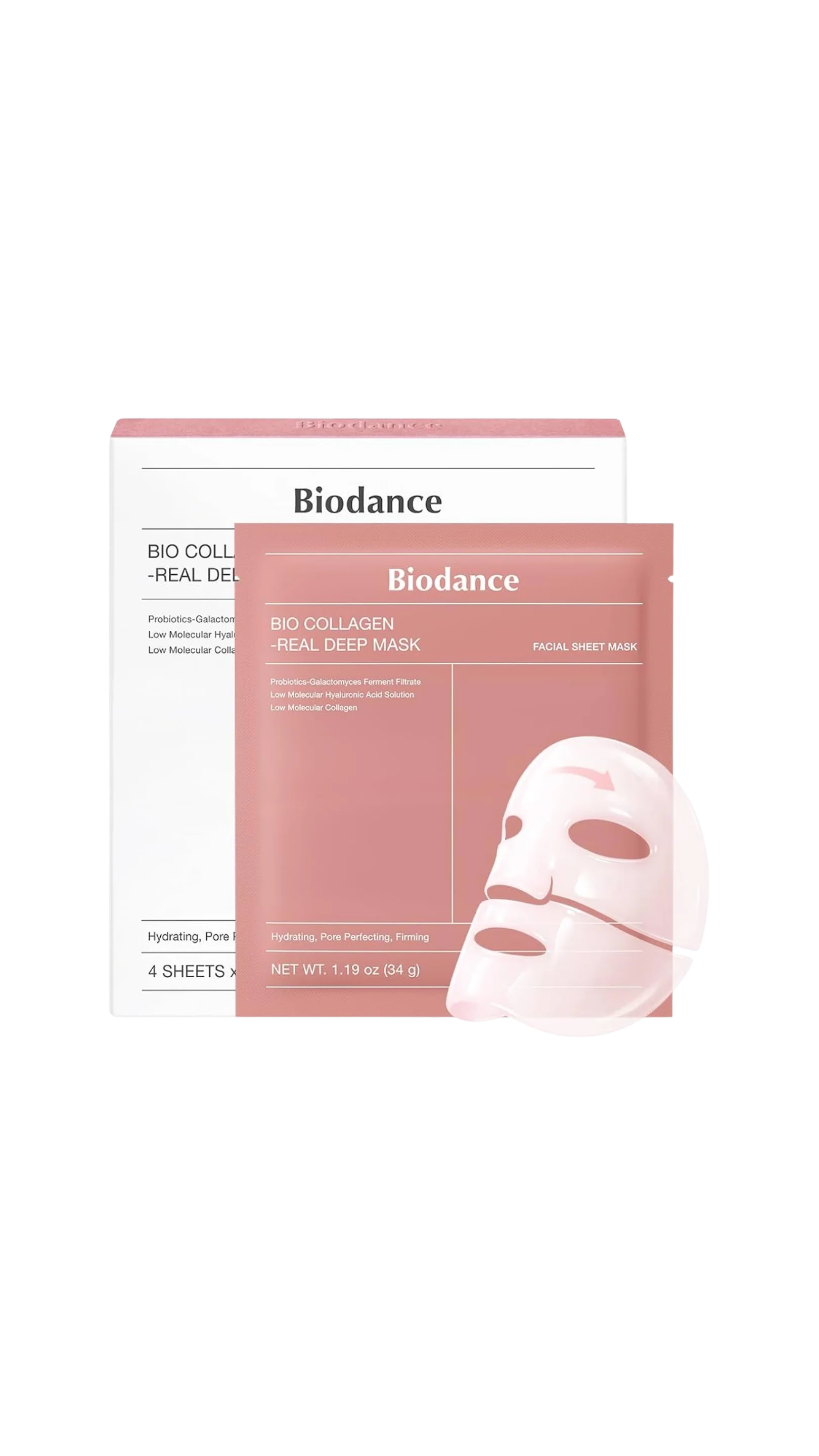 BIODANCE Bio-Collagen Real Deep Mask, Hydrating Overnight Hydrogel Face Mask