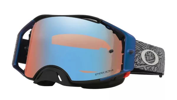 OAKLEY AIRBRAKE MX GREY STRIKE/ PRIZM MX SAPPHIRE IRIDIUM