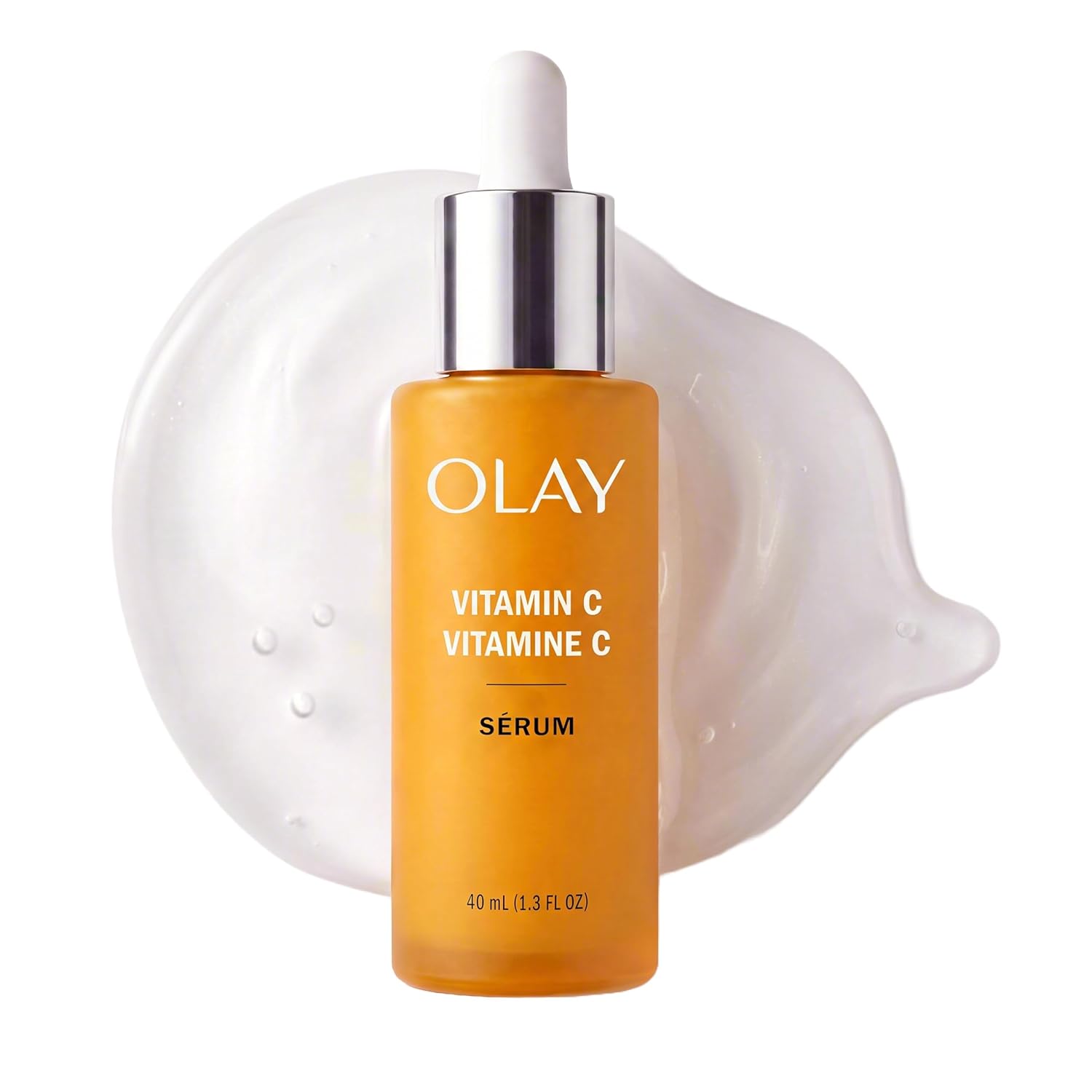 Olay Vitamin C Serum, Brightening Face Serum, Peptide 24 for Dry Dull Skin, 1.3fl oz