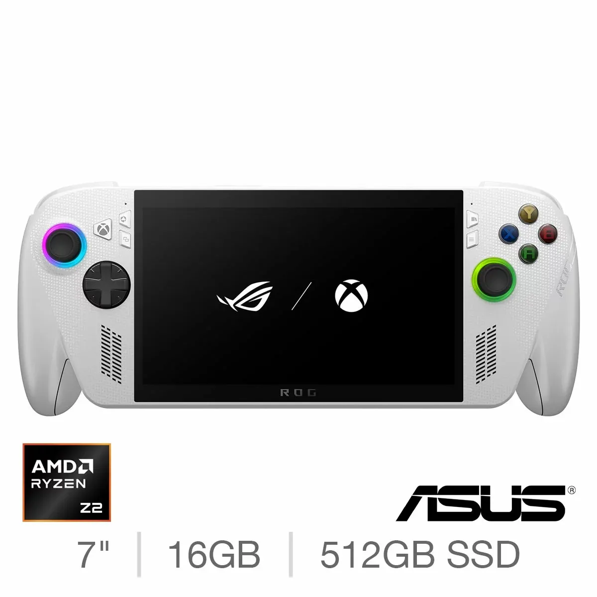 Asus ROG Xbox Ally - 7-inch 120Hz FHD IPS - AMD Ryzen Z2 - 16GB RAM, 512GB SSD - Handheld PC Gaming Console - White