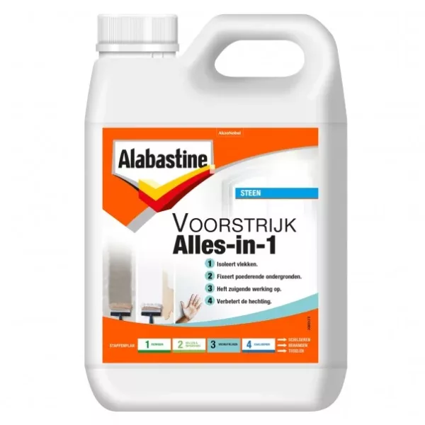 Alabastine Voorstrijk Alles In 1 - 2,5 LTR - Wit