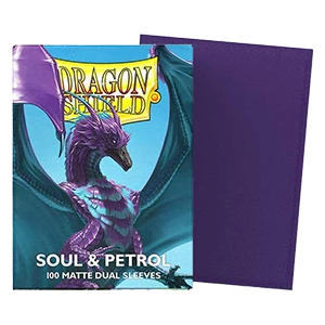 Dragon Shield Dual Matte Sleeves: Soul & Petrol (100 pieces)