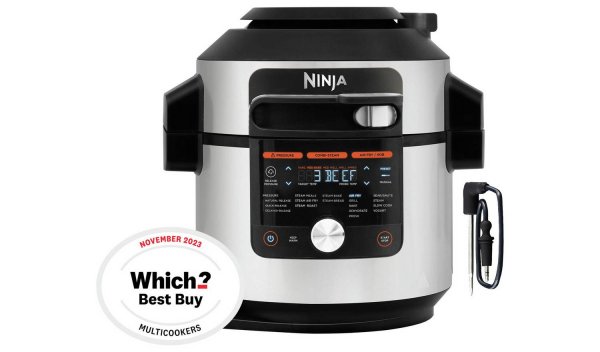 NINJA Foodi MAX 15-in-1 SmartLid OL750UK Multicooker & Air Fryer - Stainless Steel & Black