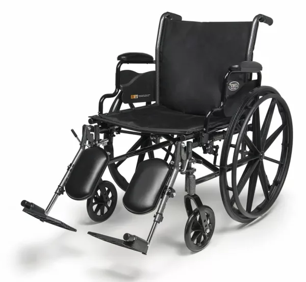 Everest & Jennings Traveler L3 Plus Wheelchair – Lightweight Wheelchair with Seat Extension, 300 lb Capacity