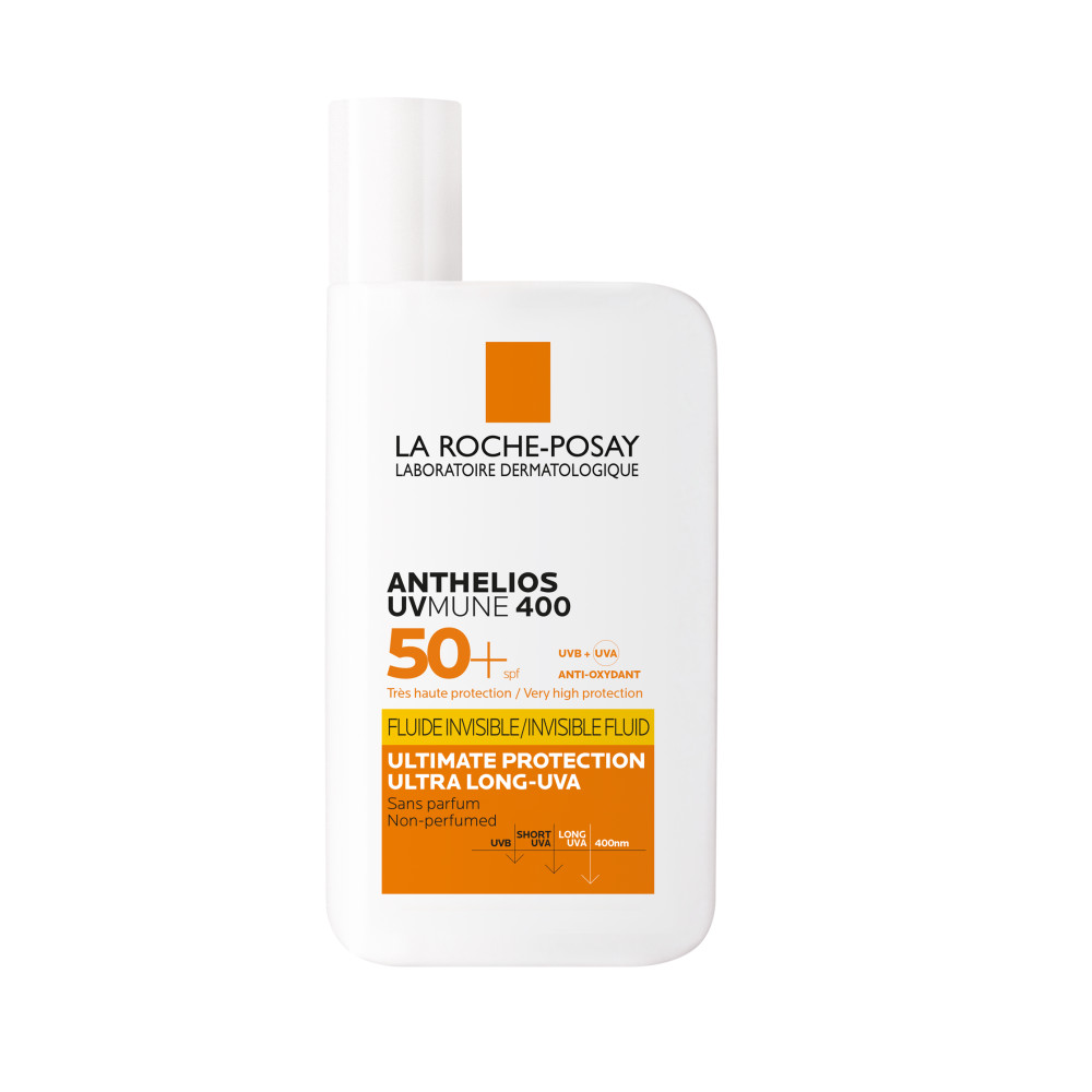 LA ROCHE-POSAY ANTHELIOS UVMUNE 400 ONZICHTBARE FLUID ONGEPARFUMEERDE ZONNEBRANDCRÈME SPF50+ 50 ML