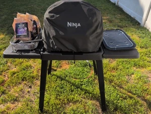 Ninja Woodfire Premium XL BBQ Grill in Green and Gold