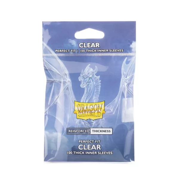 Dragon Shield Perfect Fit Thick Inner Sleeves - Standard Size - 100ct - Clear