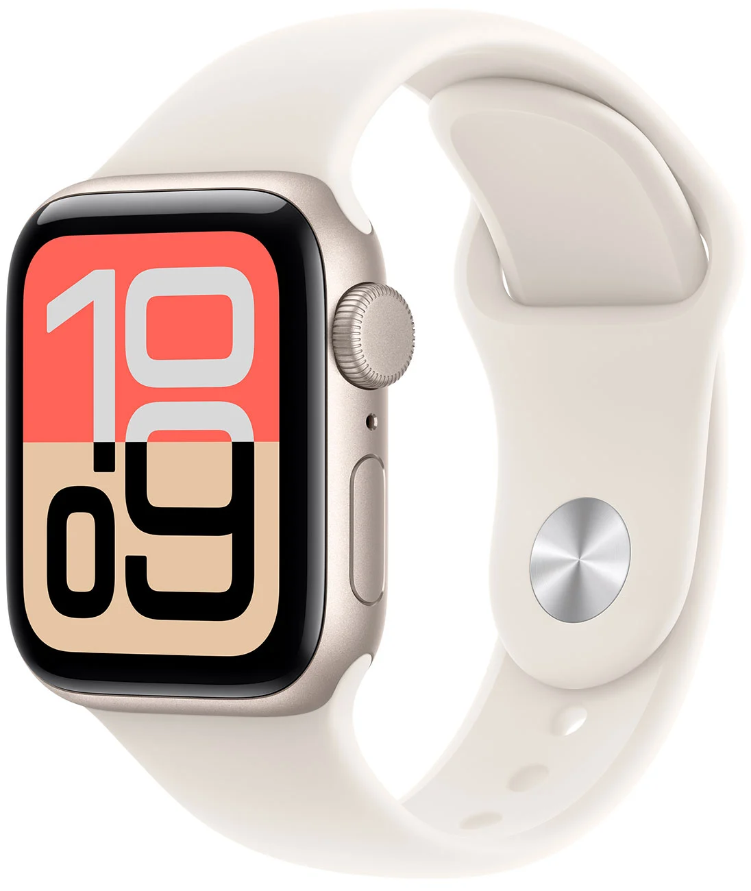Apple Watch SE 3 GPS 40mm Starlight Aluminum Case with Starlight Sport Band - S/M
