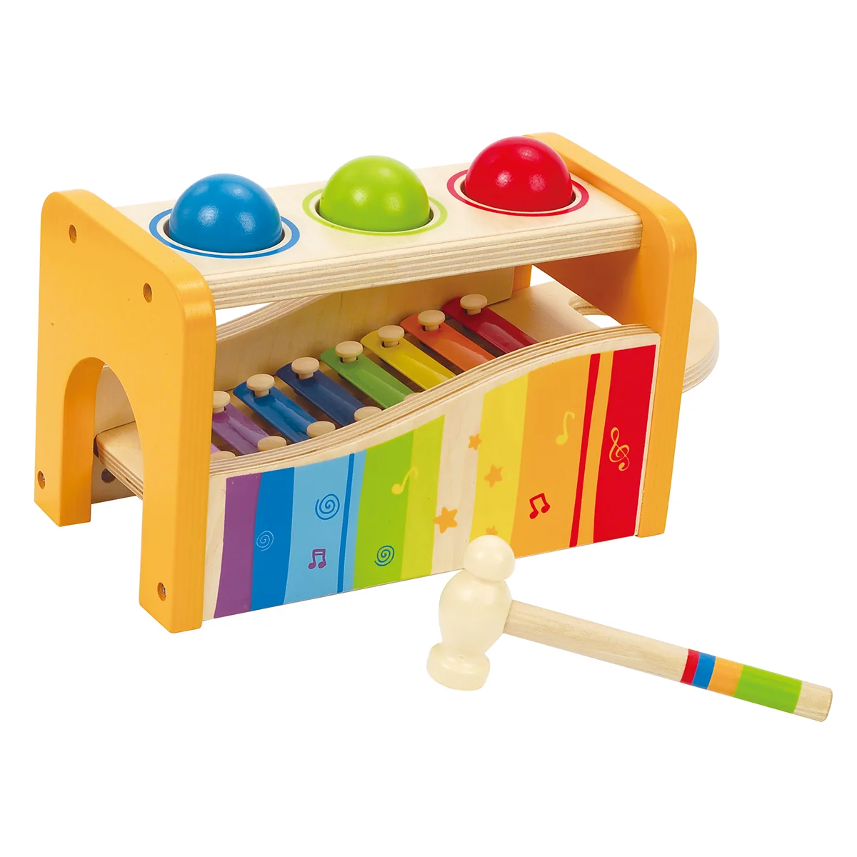 Hape Pound & Tap Bench with Slide Out Xylophone