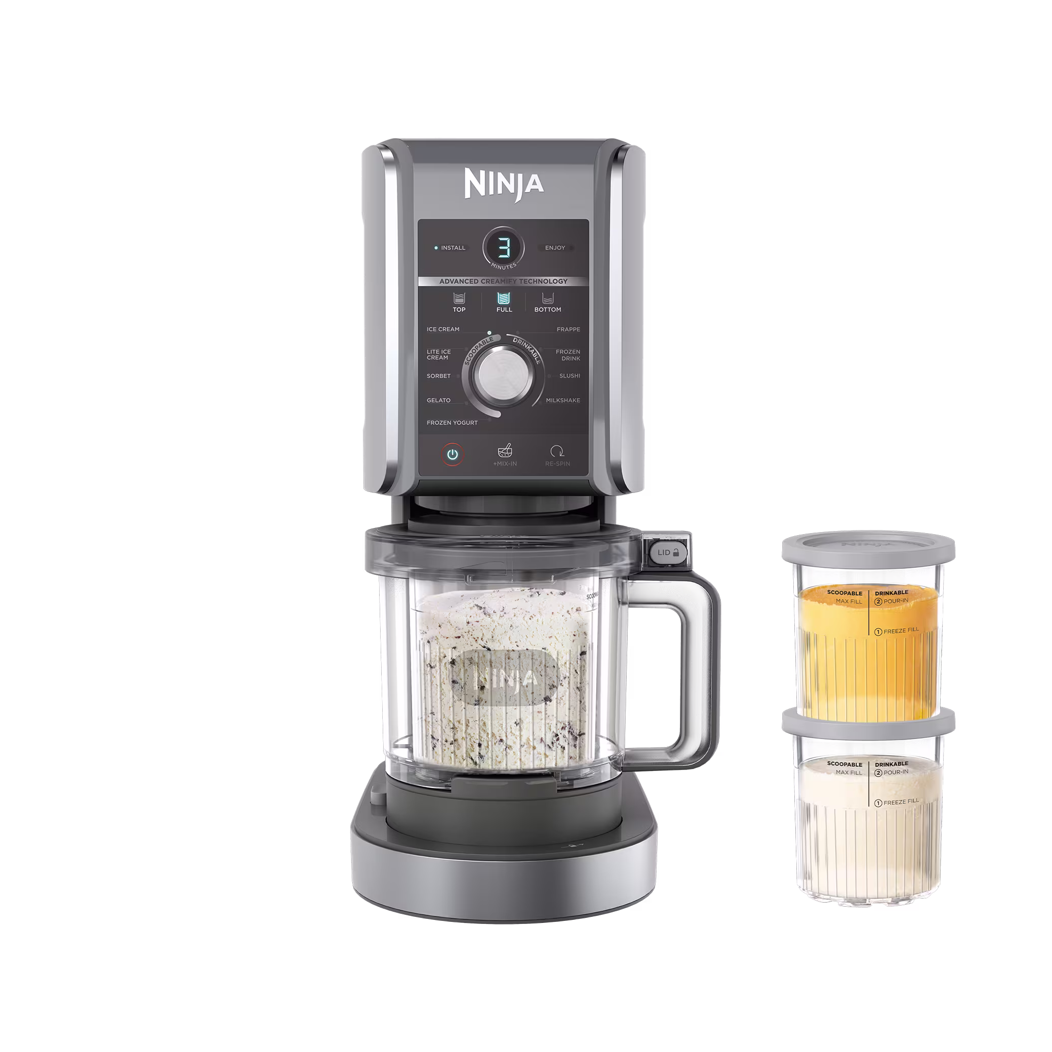 Ninja CREAMi Deluxe - 10-in-1 Ice Cream Maker - NC502EU