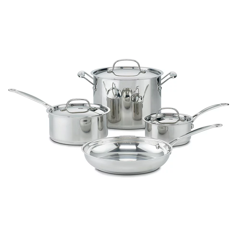 Cuisinart Chef's Classic Stainless-Steel 7-Piece Cookware Set