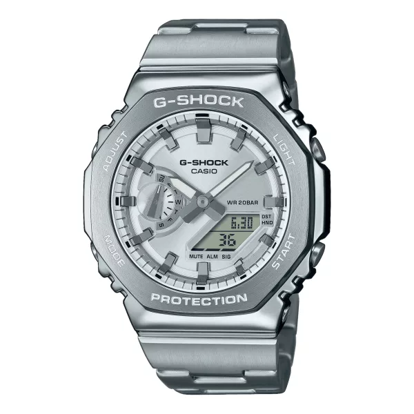 G-SHOCK G-STEEL 49.3mm Silver Dial Stainless Steel Bracelet Watch