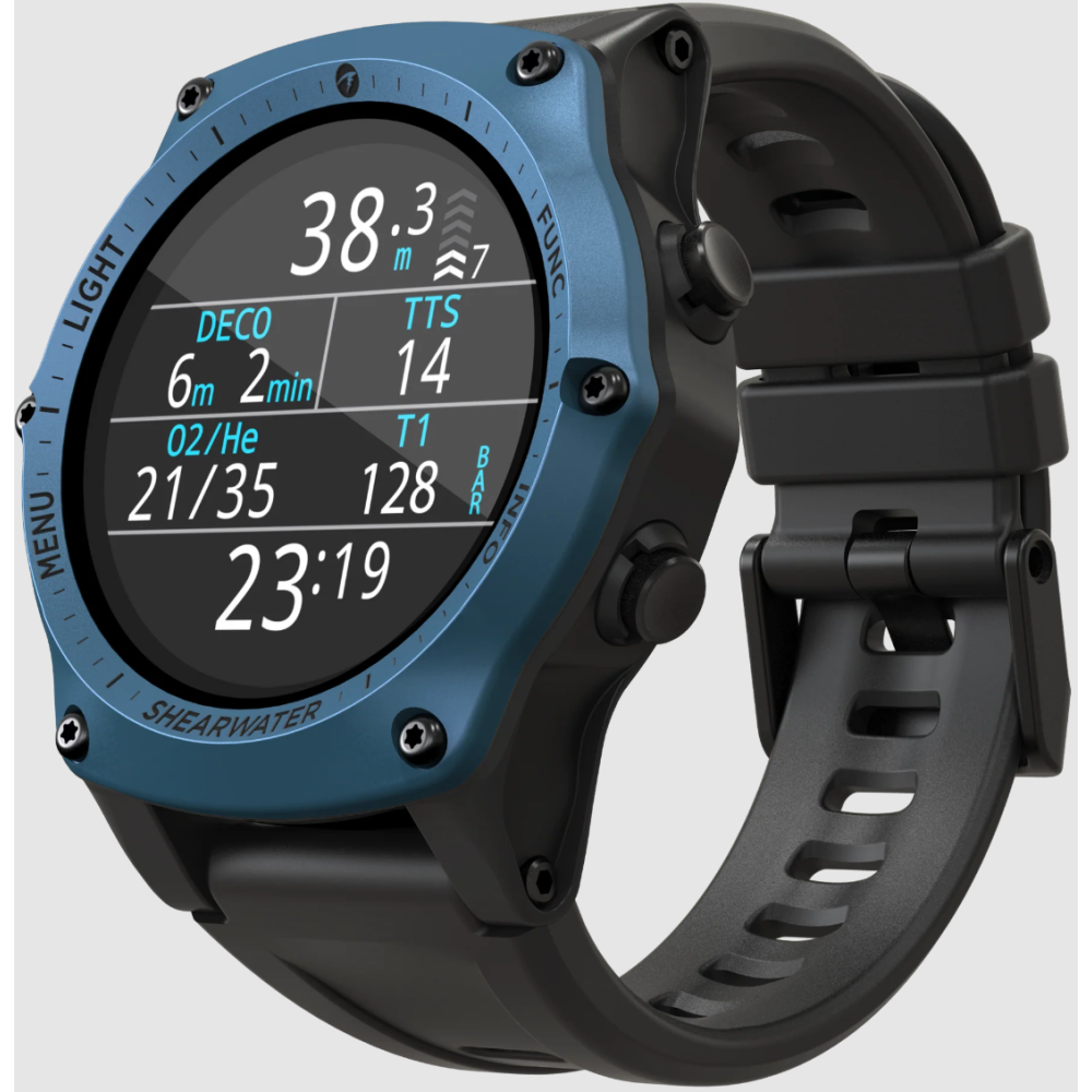 Shearwater Teric Blue Bezel Wrist Dive Computer