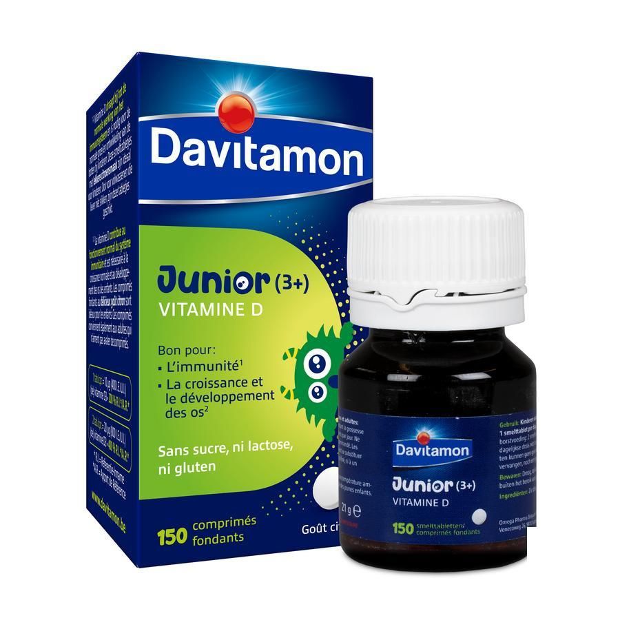 Davitamon Vitamin D for Children Lemon Flavor Melt Tablets 150 pieces