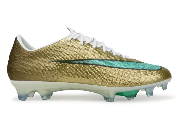 Nike Men's Zoom Mercurial Superfly 11 Elite Kylian Mbappe FG Metallic Gold/Green Glow