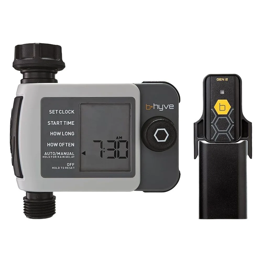 B-hyve XD 1-Outlet Smart Hose Faucet Sprinkler Timer with B-hyve Smart Gen 2 Hub | 24516