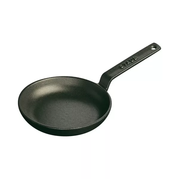 12 cm Cast iron Frying pan black