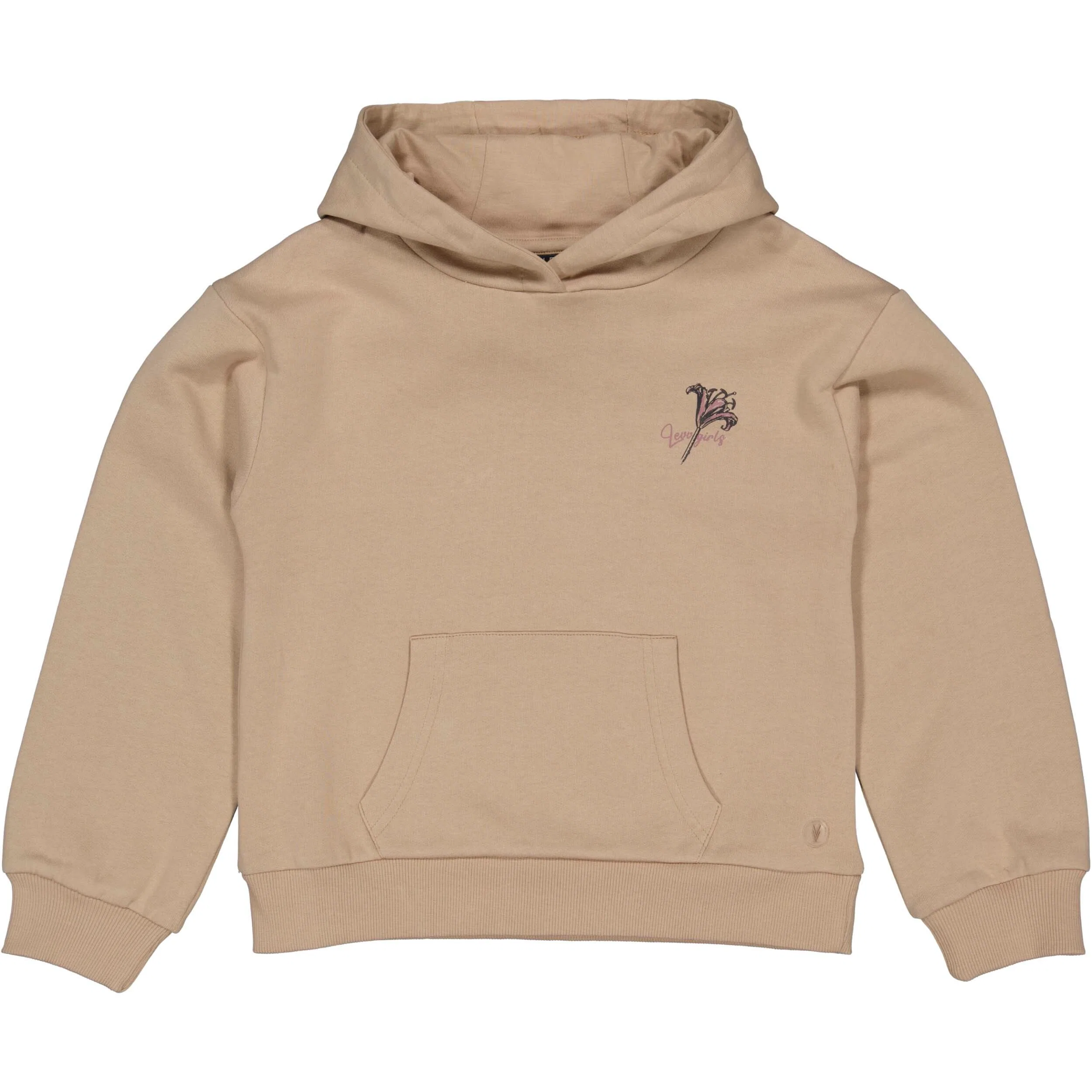 Sweater hoodie Valensca backprint (sand)